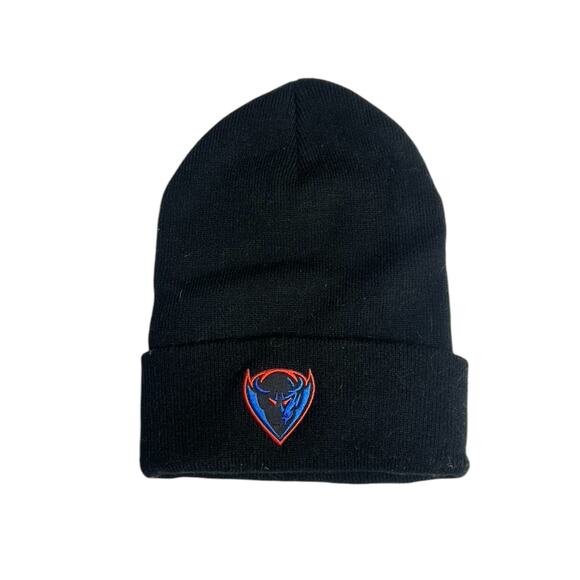 DePaul University Blue Demons Black Winter Beanie Hat OSFM - Picture 1 of 3